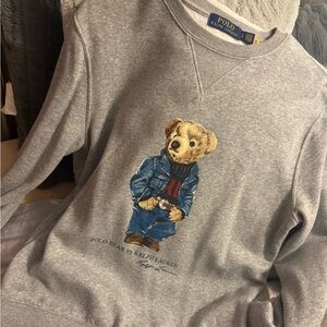 Polo Ralph Lauren Gray Sweatshirt with polo bear